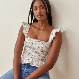 Reformation Junebug Top in Carine print, Size S, NWT!